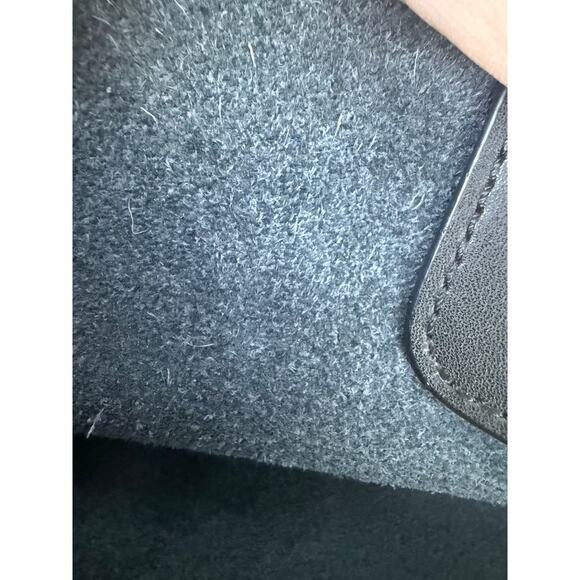 Bostanten black leather large bag insert zip pouch crossbody and shoulder strap - Picture 6 of 9